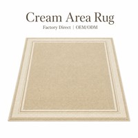 Antique Distressed Bordered Rug Traditional Vintage Oriental Carpet Large Beige Neutral Living Room Area Rug for Home Decor