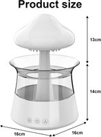 Nuage pluie humidificateur apaisant pluie sons chambre aide au sommeil cascade veilleuse avec huile essentielle 7 couleurs lumière