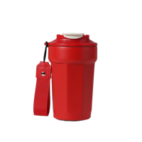 Mug isotherme personnalisé Ai-Mich en acier inoxydable à double paroi, argenté, écologique, 480 ml, avec couvercle anti-fuite et sans BPA, idéal pour les boissons glacées