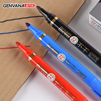 GENVANA Marcador Permanente Personalizado de Alta Durabilidad, Punta de Fibra de 2.0mm, Tinta Resistente al Agua, Material PLA, Proveedor OEM/ODM al por Mayor