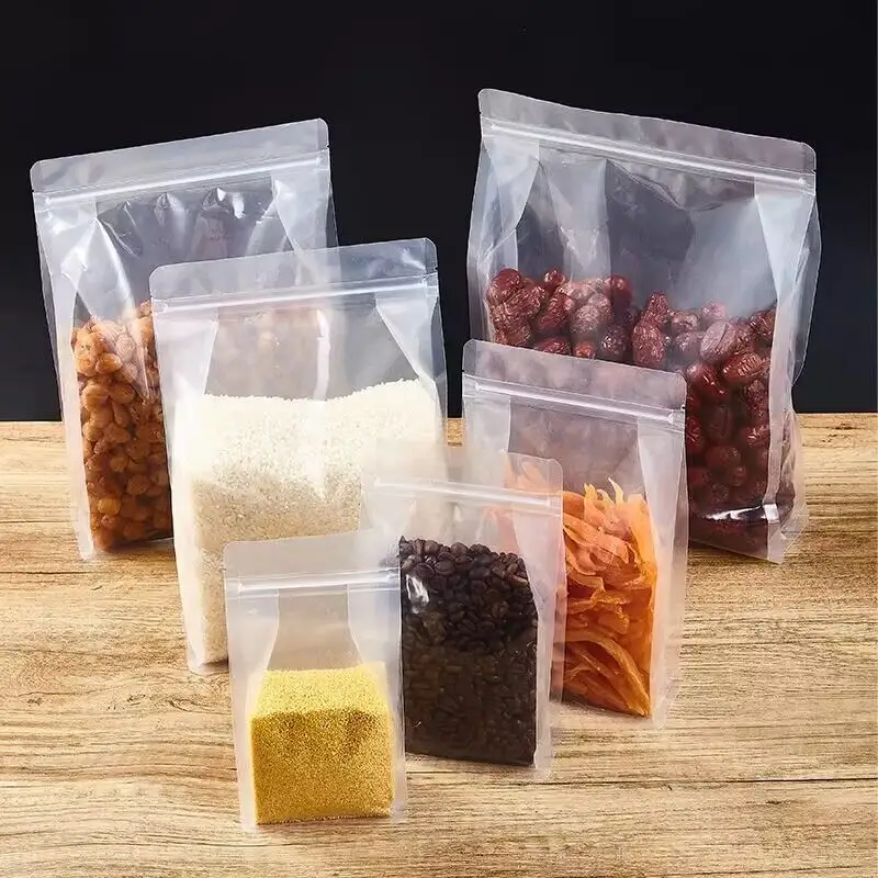XiMan Packaging plastic bag for 25kg rice glutinous zipper bag plastic for rice packaging