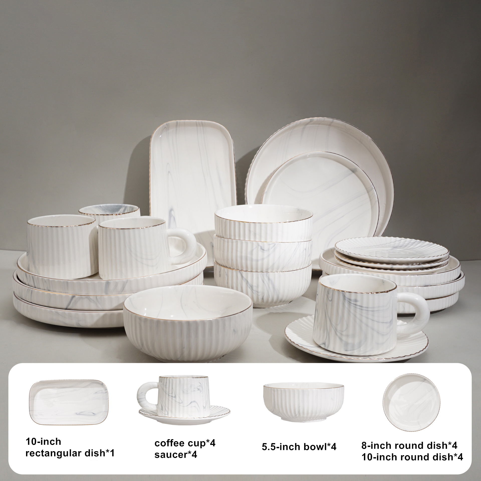 Coffret 21 pièces pour 4 personnes
