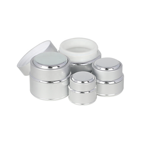 30g frosted skin care aluminum lid cream face white cosmetic glass jar
