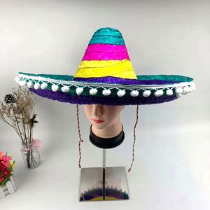 Chapeaux mexicains en papier fantaisie unisexe pour fête de carnaval, vente en gros, personnalisables, bon marché, style sombrero de plage et de surf, pour usage quotidien et voyage - Product Image 5
