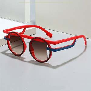 Gafas de Sol Redondas Coloridas con Logotipo Personalizado 2025, Divertidas, Retro, para Hombre y Mujer, Y2k, UV400 - Product Image 1