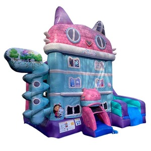 Casa de Juegos Inflable Gabby Dollhouse con Piscina y Tobogán de Agua, Brincolín Inflable Comercial, <span class=keywords><strong>Castillo</strong></span> Inflable para Niños - Product Image 2
