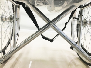 Silla de ruedas manual ligera de acero al carbono para discapacitados plegables de rehabilitación médica multifuncional - Product Image 4