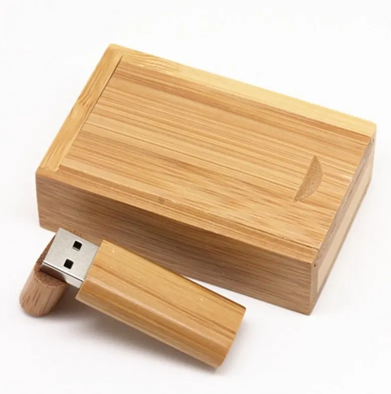 Newest Product 64GB 32GB USB Sliding Lid Wood Flash Wood USB Flash Drive U Stick USB Disk