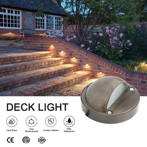 Lumière d'escalier de Noël, lumière de sol, lumière de terrasse, en laiton coulé, LED extérieure pour l'éclairage paysager de <span class=keywords><strong>jardin</strong></span>, étanche, basse tension - Product Image 6