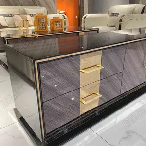 Italienische leichte Luxus-TV-Schrank Senior Sense moderne einfache Lack TV-Schrank Wohnzimmer Couch tisch Kombination
