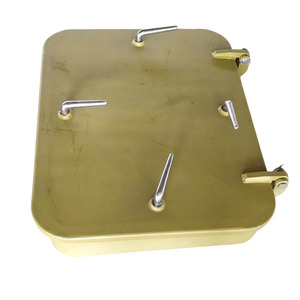 Personnalisation en gros petit couvercle de <span class=keywords><strong>trappe</strong></span> <span class=keywords><strong>étanche</strong></span> <span class=keywords><strong>à</strong></span> <span class=keywords><strong>l</strong></span>'<span class=keywords><strong>eau</strong></span> marine en acier formes rectangulaires carrées - Product Image 4