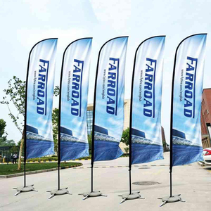 Banderas de publicidad en forma de lágrima para exteriores, impresión personalizada barata para jardín - Product Image 6