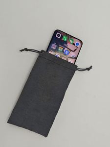 Bolsa de Regalo de Terciopelo con Fondo Redondo y Logotipo Personalizado, Cordón de Imitación de Cuero para Empaque de Velas, Cosméticos y Joyería - Product Image 6