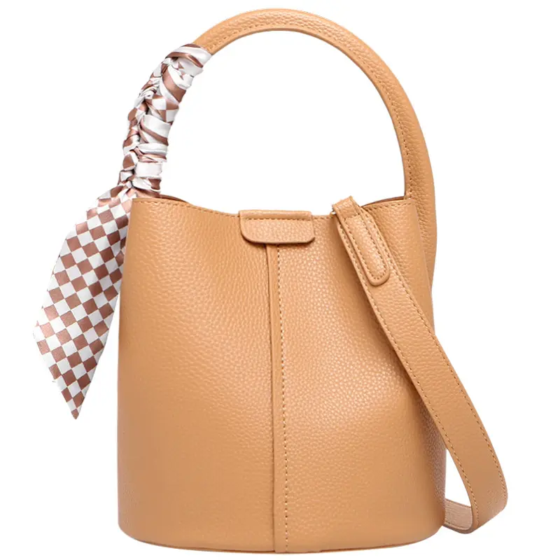Classic bucket leather cross body shoulder women's tote bags for women hand bags Fashion Office ladies purses and handbags