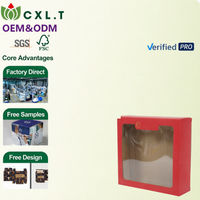 Boîte cadeau en papier écologique pliable pour emballages alimentaires verts biodégradables, boîte en papier écologique pour biscuits et confiseries