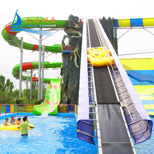 Piscine commerciale large Offre Spéciale Aqua Park, toboggan aquatique Python pour jeu familial pour équipement de station et parc d'aventure - Product Image 3