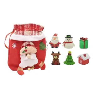 6pcs Feliz Natal brinquedo presente iluminar flutuante banho brinquedo toque Vinil Natal personagens água lanterna LED luz brilhante brinquedo