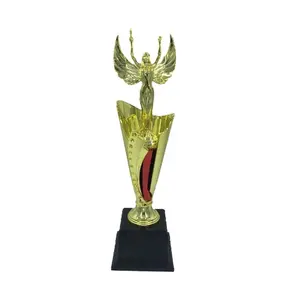 angelic trophy Suppliers-Trofeos Copas ถ้วยรางวัลนางฟ้าเต้นพลาสติกราคาถูก
