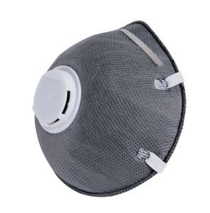 Masker debu N95, Respirator pola datar katup pernapasan aktif efisiensi tinggi - Product Image 4