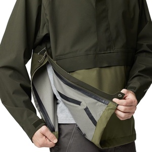OEM Custom Winter Men's Waterproof Stand Collar Anorak Windbreaker <strong>Jacket</strong> Ultra Light Packable <strong>Pullover</strong> <strong>Rain</strong> <strong>Jacket</strong> for Trail - Product Image 5
