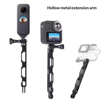 Support de montage pour caméra Insta360 X4/X5, adaptateur en alliage d'aluminium avec tige d'extension de 165 cm pour casque