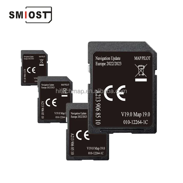 SMIOST for Mercedes Benz GPS Map E300 Changeable CID SD Navigation Card 32gb Memorial for Asia Europe A213 V19