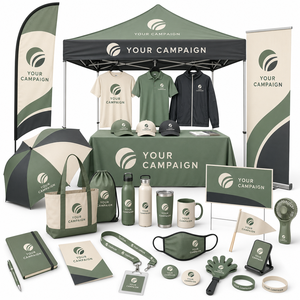 Election Event Advertising Tent Custom Printed Booth Display With Flags <b>Banners</b> Gifts And Promo Merchandise - Product Image 2