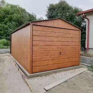 Maison conteneur modulaire temporaire <span class=keywords><strong>en</strong></span> bois, garage préfabriqué mobile <span class=keywords><strong>en</strong></span> kit avec porte enroulable à commande manuelle, ateliers extérieurs - Product Image 6