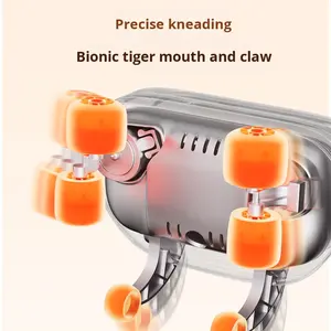 Coussin masseur Shiatsu électrique à la maison avec chauffage, pétrissage et vibrations pour le corps et le siège de voiture (cou-pour application) - Product Image 4