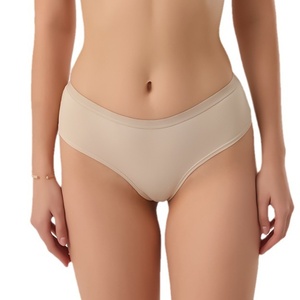 Marque privée en gros femmes coton culottes sous-vêtements féminins couleur unie confortable slips haute élasticité caleçon - Product Image 1