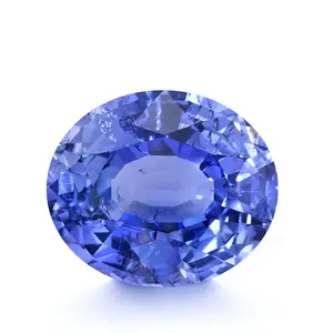Светло-голубой свободный корундовый камень синтетические красочные драгоценные камни овальной формы васильковый Сапфир с трещинами и включениями