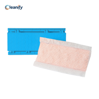 Plaque de rechange jetable pour balai plat en tissu, compatible Click Mop, avec manche en acier à 3 sections, 25,5x11cm