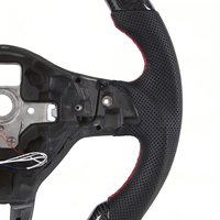 Volant LED compatible avec Volkswagen Golf 6, Polo GTI MK6 6R, échappement 2013, volant en fibre de carbone véritable OHC MOTORS