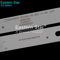 ES-3959 LED BAR SZKK55D05-ZC22AG-02 55 pouces TV pour KON KAS U55J K55J1 A55U 9 pièces/ensemble 529MM TV LED rétro-éclairage