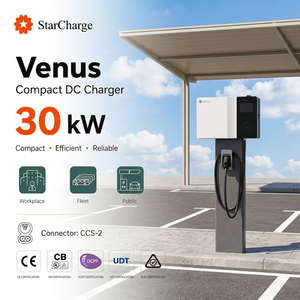 Starcharge Venus 30kW Chargeur mural rapide Écran tactile 7 pouces Certifié CE RED Station de recharge pour véhicules électriques commerciaux - Product Image 1