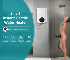 4500W Energy Saving Booster <b>Pump</b> Touch LED ELCB Constant Temp Instant <b>Electric</b> Tankless <b>Water</b> Heater Low Pressure - Product Image 6