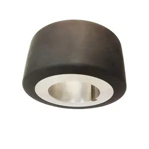 Custom Durable Stainless Steel Aluminum Polyurethane Coated Wheel 70A 90A 95A PU Rubber Coated Wheel