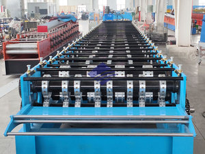 La mayoría de las opciones de China, rollo de cubierta de piso de 915mm de ancho efectivo, máquina formadora de cubierta de techo, rodamiento de Motor de calidad de alimentación de 1200mm - Product Image 4