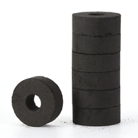 Charbon de Noix de Coco Rond Noir à Longue Durée de Combustion pour Accessoires de Narguilé et Chicha
