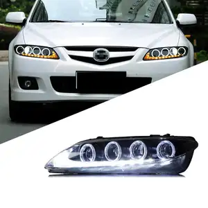 2003-2015 Mazda 6 far takımı modifikasyon melek göz LED gündüz çalışan ışık lensi xenon far