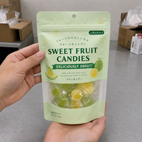 Sachet Doypack refermable de qualité supérieure pour bonbons et aliments, avec fenêtre transparente et trou Euro, idéal pour les snacks aux fruits – Pochette autoportante