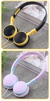 Headphone Over-Ear ZZX untuk Anak-Anak - Koneksi Berkabel, Peredam Kebisingan Aktif, Kabel 1.2m, PVC Katun Mentah untuk Tablet PC