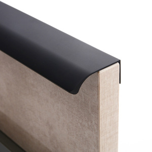 Maniglie per armadietti di lusso maniglie a scomparsa in alluminio maniglie per porte per mobili in oro nero per guardaroba - Product Image 1