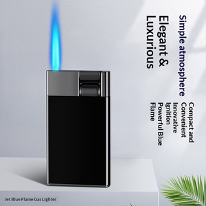 Briquet à essence Debang DB-212 à allumage par levier, nouvelle version améliorée, flamme bleue, coupe-vent, compact, pratique, puissant, décoratif - Product Image 5