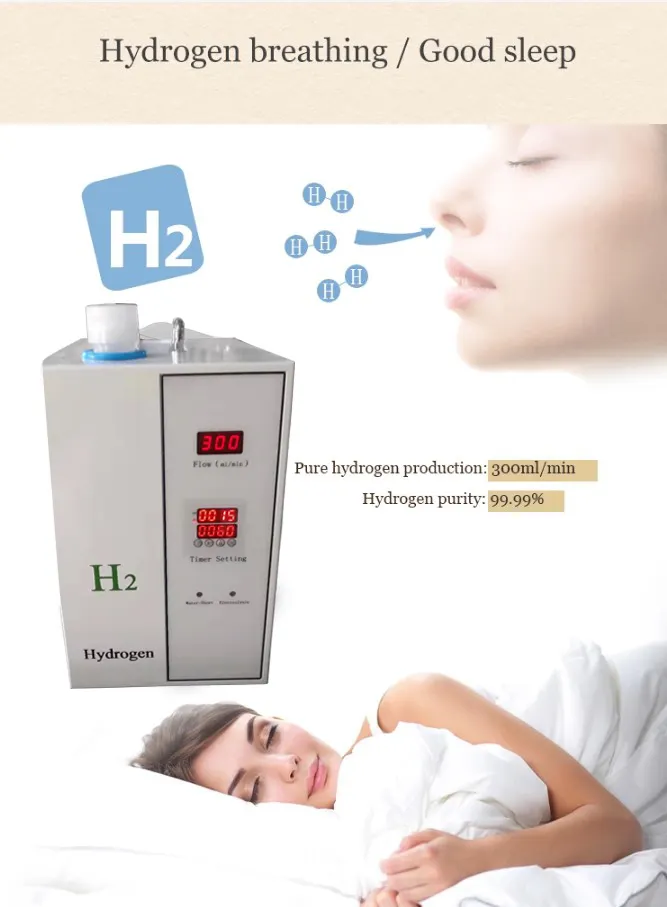 Gesundheit Verwendung 150 ml/min PEM CE Wasserstoff inhalation maschine Wasserstoff inhalator