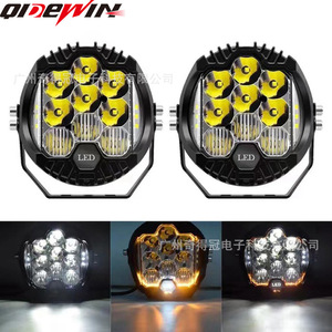Three Sided <b>Led</b> <b>Work</b> <b>Light</b> 9-36V Dc Switch Control For Cars Off Road Vehicles Pickup Trucks Automotive Accessories - Product Image 3
