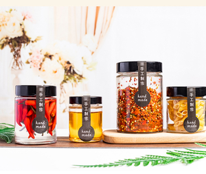 Frascos de vidrio <span class=keywords><strong>para</strong></span> lata, Mini frascos de vidrio de 100ml, 180ml, 200ml, 280ml, 400ml, 500ml, 650ml, 300ml - Product Image 6