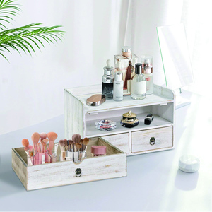 Organisateur de <span class=keywords><strong>bureau</strong></span> en bois rectangulaire <span class=keywords><strong>blanc</strong></span> avec boîte d'organisation de stockage de table en laque à tiroir pour <span class=keywords><strong>bureau</strong></span> à domicile - Product Image 4