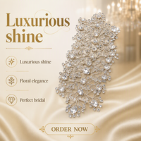 Applique 3D en strass feuille, motif cristal cousu main, multicolores pour la décoration de robes de mariée, de robes de soirée et de corsages