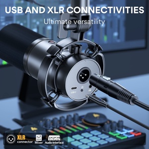 Interface audio de studio, carte son XLR/USB, microphones dynamiques, équipements de podcast, packs de cartes son de studio - Product Image 4